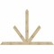 Ekena Millwork Saratoga Rough Sawn Timber Gable Bracket, Douglas Fir, 108"W x 72"H x 4"D x 6"F, 16/12 Pitch GBW108X72X0406SAR00RDF - alternate 1